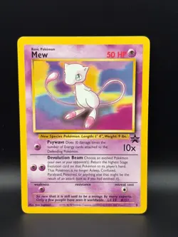 Pokemon TCG Mew Black Star Promo Lot x2 No. 8 - WOTC LP - MP - Image 3