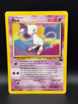 Pokemon TCG Mew Black Star Promo Lot x2 No. 8 - WOTC LP - MP - Image 5