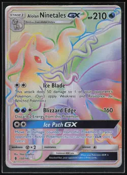 Pokemon TCG SM - Guardians Rising #150/145 Alolan Ninetales GX (Secret) - Image 1