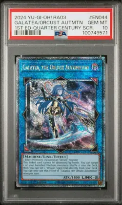 PSA 10 Yu-Gi-Oh! "Galatea, The Orcust Automaton" QCScR - RA03-EN044 JPN - Image 1
