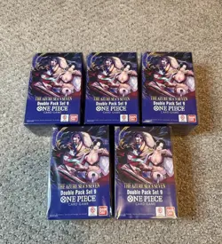 Lot Of 5 ONE PIECE TCG OP-14: The Azure Sea’s Seven Double Pack Set Vol. 9 - Image 1