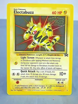 Pokemon Electabuzz Card The First Movie TCG Card Promo No 2 1995 Rare - Image 1