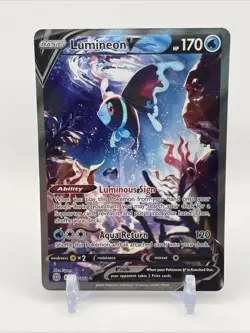 Pokemon Card TCG - Lumineon V 156/172 Alternate Full Art Brilliant Stars NM - Image 1