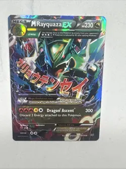 Pokemon M Rayquaza EX XY Roaring Skies Mega TCG Card 61/108 - Image 5