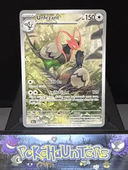 Pokemon Card Unfezant 150/086 Black Bolt Illustration Rare Near Mint - Image 1