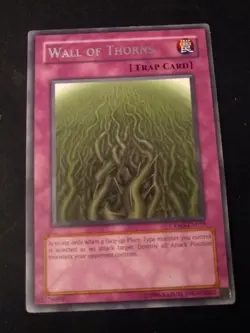 YU-GI-OH! Wall of Thorns. CRMS-EN079. Rare Trap Card. TCG CCG Yugioh - Image 1