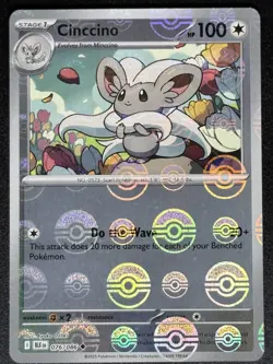 Cinccino (Poke Ball Pattern) 076/086 SV: Black Bolt Pokemon Card TCG - Image 1