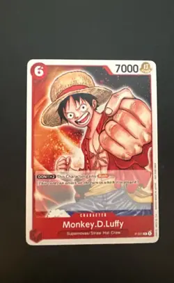 Monkey D Luffy P-001 English Promo Card One Piece Card Game - Image 1
