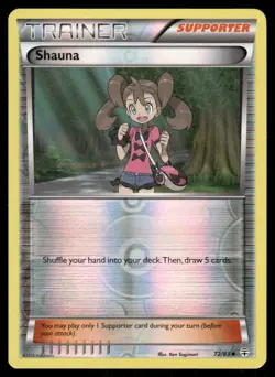 Pokemon Cards Shauna 72/83 Reverse Holo Generations NM - Image 1