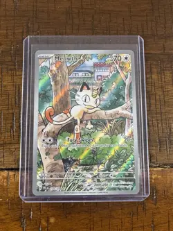 Meowth IR 106/094 Phantasmal Flames Pokemon Card Illustration Rare NM - Image 2