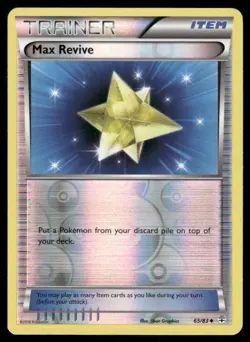 Pokemon Cards Max Revive 65/83 Reverse Holo Generations NM - Image 1