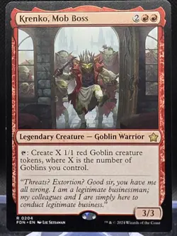 Krenko, Mob Boss #204 Foundations Regular Rare - Image 1
