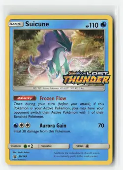 SUICUNE SM149 PRERELEASE PROMO POKEMON TCG LP - Image 1