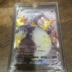 Pokemon TCG Shiny Charizard VMAX Shining Fates SV107/SV122 - Image 1