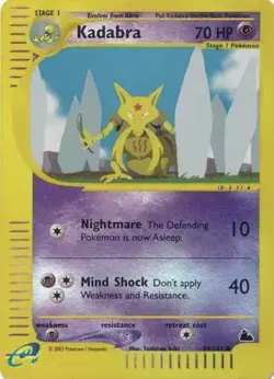 Kadabra 69/144 Pokemon Skyridge Reverse Holofoil Rare Lightly Played (VLP) - Image 1