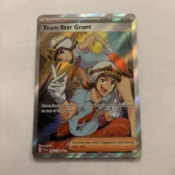 Team Star Grunt Full Art Ultra Rare - 242/198 - Scarlet & Violet Base Pokemon - Image 1