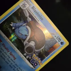 Pokemon TCG - BLASTOISE - 017/078 - HOLO - RARE - SWSH Pokemon GO (2022) - LP - Image 2