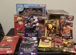 One Piece TCG Devils Fruit Illustration Box Sleeved Booster Packs Lot Bundle - Image 1