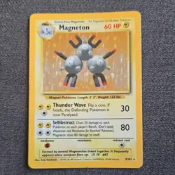 Magneton 9/130 Base Set 2 Rare Holo Pokemon Card Near Mint - Image 1
