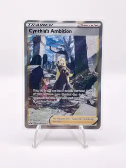 Pokemon TCG Cynthia's Ambition Holo Card GG60/GG70 Crown Zenith Galarian Gallery - Image 1