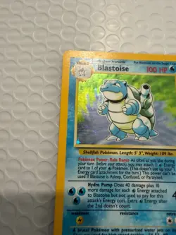 Pokemon TCG Blastoise Holo Rare Card Base Set 2/102 Excellent Condition LP - Image 3