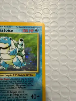 Pokemon TCG Blastoise Holo Rare Card Base Set 2/102 Excellent Condition LP - Image 4