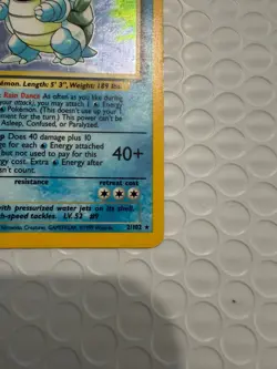 Pokemon TCG Blastoise Holo Rare Card Base Set 2/102 Excellent Condition LP - Image 5