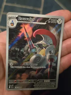 Pokemon TCG Escavalier Card 138/086 Black Bolt English Illustration Rare - Image 1