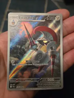 Pokemon TCG Escavalier Card 138/086 Black Bolt English Illustration Rare - Image 2