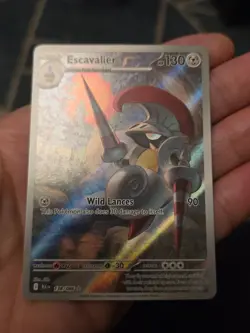 Pokemon TCG Escavalier Card 138/086 Black Bolt English Illustration Rare - Image 3