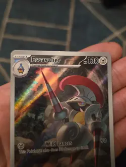 Pokemon TCG Escavalier Card 138/086 Black Bolt English Illustration Rare - Image 4