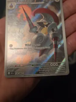Pokemon TCG Escavalier Card 138/086 Black Bolt English Illustration Rare - Image 5