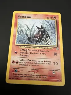 Houndour 5/75 Neo Discovery Unlimited 2001 Pokemon Card Holo Rare NM - Image 1
