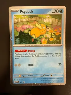 Psyduck 007 Pokemon ME01 Mega Evolution Black Star Promo Card Cosmos Holo - Image 5