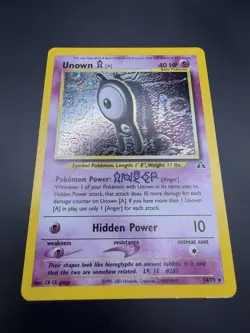 Unown A 14/75 - Holo Rare - Neo Discovery Pokemon Card NM - Image 5
