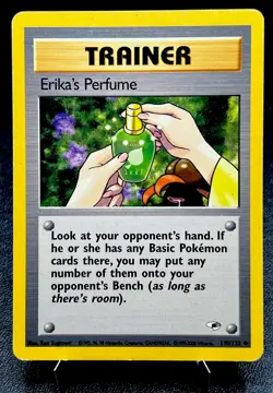 Erika's Perfume 110/132 MP Non Holo Gloom Art Gym Challenge Pokemon Card! - Image 1