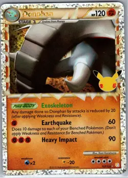 Donphan (Prime) 107/123 Celebrations: Classic Collection - Pokemon Card - NM - Image 1