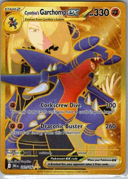 Cynthia's Garchomp ex 241/182 SV10: Destined Rivals - Pokemon Card - NM - Image 1