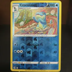 Croconaw 056/264 NM Reverse Holo Fusion Strike Near Mint Foil Pokemon Card 56 - Image 1