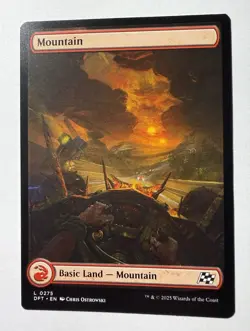 Mountain (0275) - Aetherdrift (DFT) - Magic: The Gathering MTG Card Full Art - Image 1