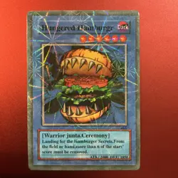 Yu-Gi-Oh! TCG Fake Card Poorly Translated Funny Holo- Hungered Hamburger - Image 1