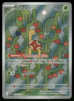 Pokemon Cards Shuckle 136/132 Mega Evolution Illustration Rare NM - Image 1