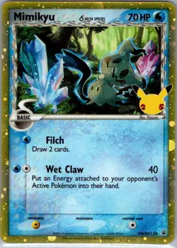 Mimikyu (Delta Species) SWSH136 SWSH: Sword & Shield Promo - Pokemon Card - NM - Image 1