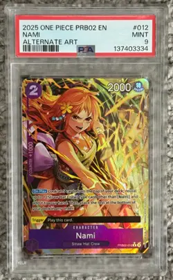 2025 ONE PIECE PRB02-ONE PIECE CARD THE BEST- VOL.2 012 NAMI ALTERNATE ART - Image 1