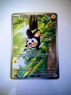 Pokemon Emolga 112/086 Card Black Bolt ⚡Illustration Rare Near Mint English - Image 1