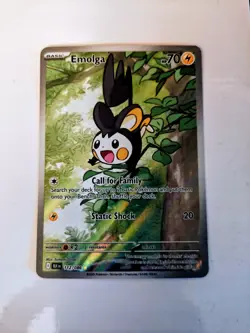 Pokemon Emolga 112/086 Card Black Bolt ⚡Illustration Rare Near Mint English - Image 2