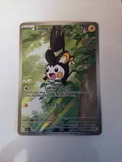 Pokemon Emolga 112/086 Card Black Bolt ⚡Illustration Rare Near Mint English - Image 5