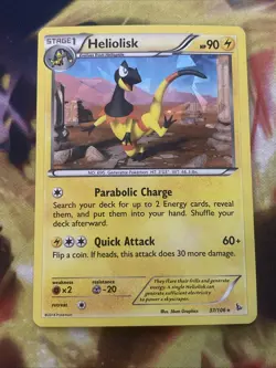 Heliolisk 37/106 Cracked Ice Holo - Flashfire - Pokemon Card - Image 1