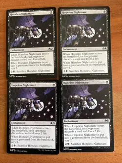 4x Hopeless Nightmare - Playset - NM - MTG Wilds Of Eldraine - WOE 0095 Common - Image 1