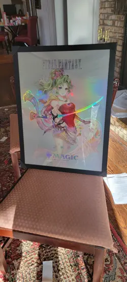 FINAL FANTASY promotional FOIL ART POSTER 18x24" Terra MTG Magic the Gathering - Image 2
